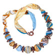 handmade silk woman necklace