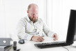 Sad man at the Office