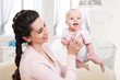 picture of  baby with mother