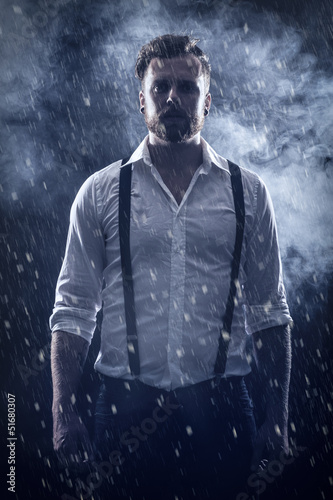 Photo: Man in the Snow Man in the Snow