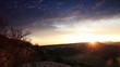 Timelapse sunrise in the mountains. Cave city Eski-Kermen, Crime