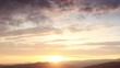 Timelapse sunrise in the mountains. Cave city Mangup-Kale, Crime