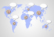 Portrait of a lot of people - World Map