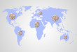 Portrait of a lot of people - World Map
