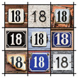Collage of House Numbers Eighteen