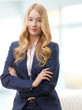 Attractive businesswoman smiling