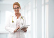 Female Doctor At The Hospital