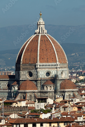Photo: Cathedral of Florence Italy, View from the Michelangelo's Piazza Cathedral of Florence Italy, View from the Michelangelo's Piazza