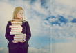 Foto: woman with books woman with books