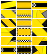 Business card taxi, 18 backgrounds
