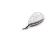 A fishing sinker isolated on white background with shadow