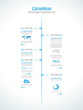 Infographic design template with paper tags.