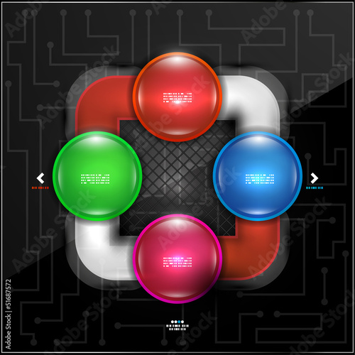 Vector: Abstract colorful bubbles infographic design Abstract colorful bubbles infographic design