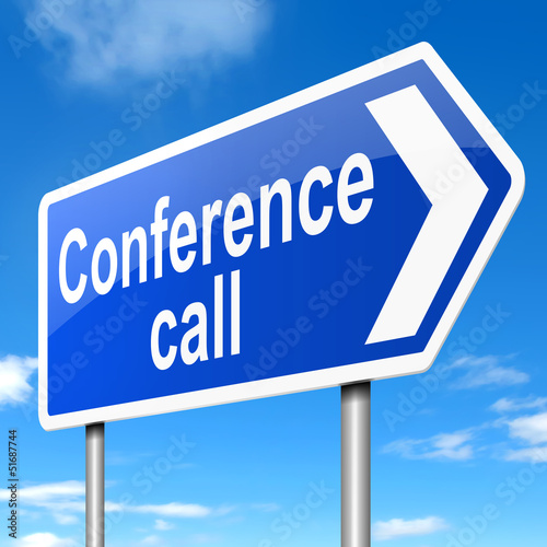 Illustration: Conference call concept. Conference call concept.