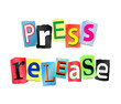 Press release concept.