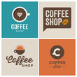 logo coffee shop, vector illustration