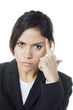 frustrated young business woman 