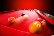Photo: Billards pool game. Breaking the color ball from triangle Billards pool game. Breaking the color ball from triangle