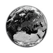 Europe on black Earth