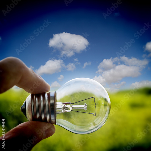 Photo: lightbulb outside lightbulb outside