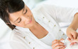 Woman doing nails