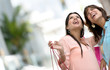 Happy shopping women