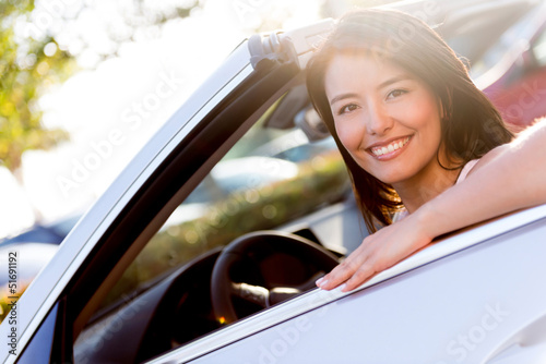 Photo: Woman driving a car Woman driving a car