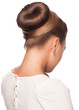 Woman with elegant hair bun