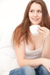 woman with cup