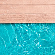 Piscine et terrasse bois, carré