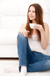 woman with cup