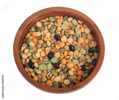 Photo: variety of lentils in a bowl variety of lentils in a bowl