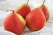 crop of red pears