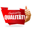 Geprüfte Qualität! Button, Icon