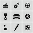 Car Parts icons set