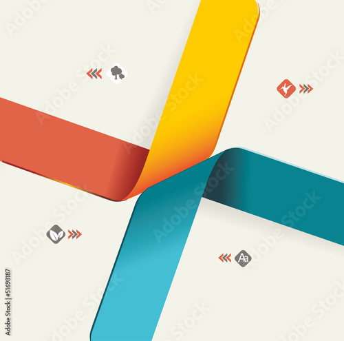 Vector: Modern origami style options banner. Vector illustration. Modern origami style options banner. Vector illustration.