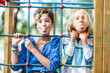 Happy Children Playing at Playground