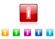 battery vector glossy web icon set