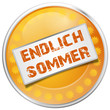 Button rund endlich Sommer