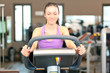 Woman running on a treadmill