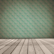 Old Interior Design With Vintage Grunge Wallpaper