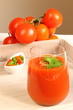 Vaso de gazpacho casero
