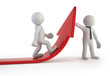 Illustration: 3d small people - partners 3d small people - partners