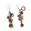  Eastern earrings with fine ornament isolated