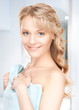lovely woman in towel