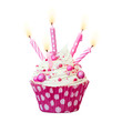 Photo: Pink birthday cupcake Pink birthday cupcake