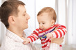 happy father with adorable baby