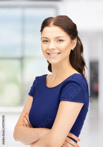Photo: happy and smiling woman happy and smiling woman