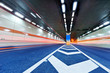 Abstract speed motion in urban highway road tunnel