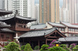rooftops in Chi Lin Nunnery in Kowloon
